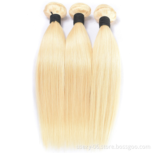 USEXY Ombre Color Mink Brazilian Hair Bundle Straight 613 Virgin Hair Weaving Blonde Virgin Hair Extension